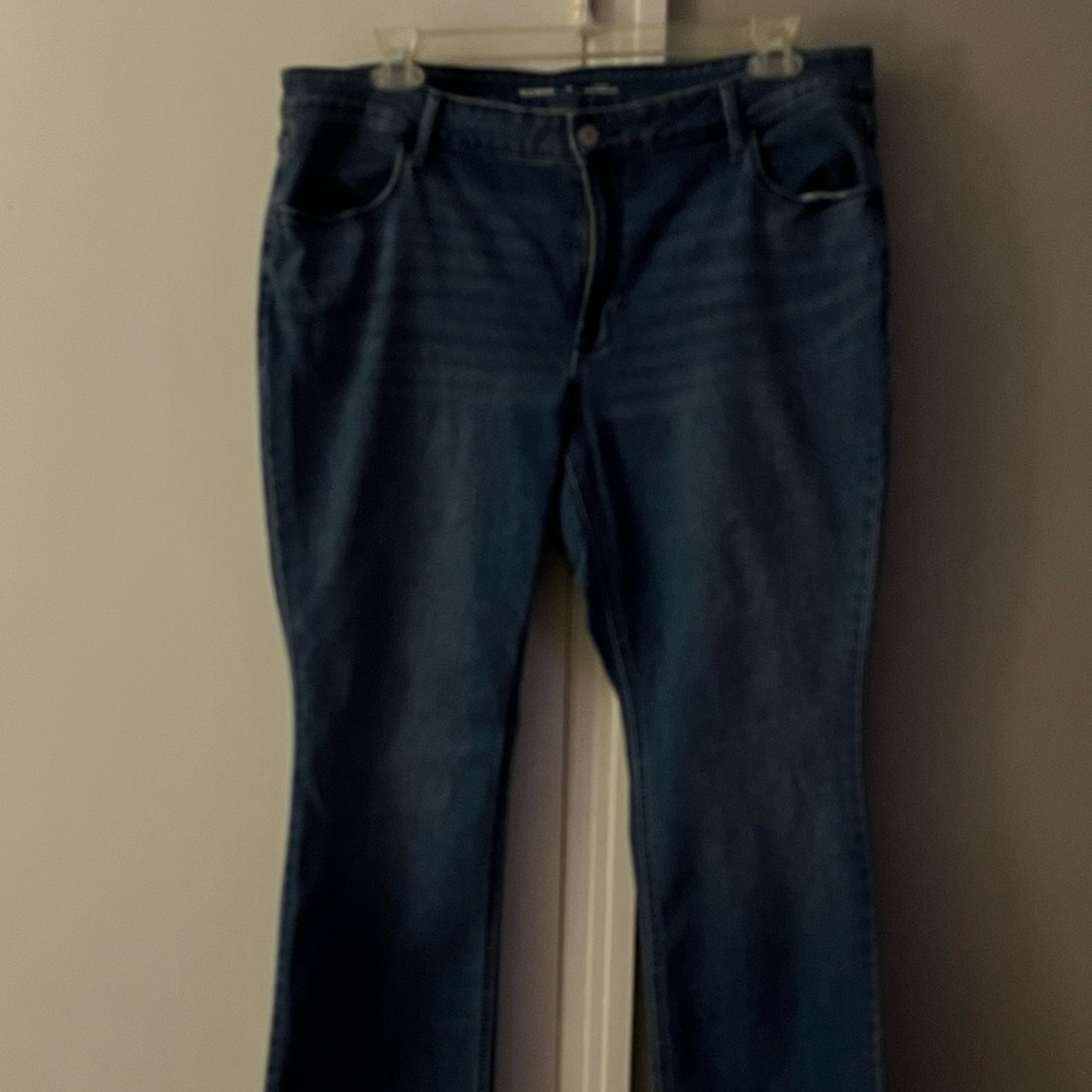 Old Navy Dark Blue Straight Leg Jeans